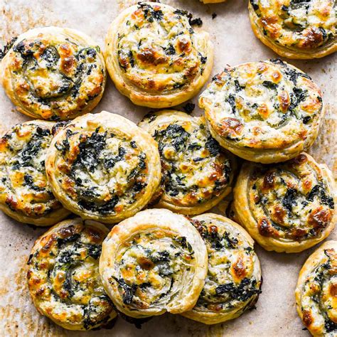 spinach and ricotta puff pastry.